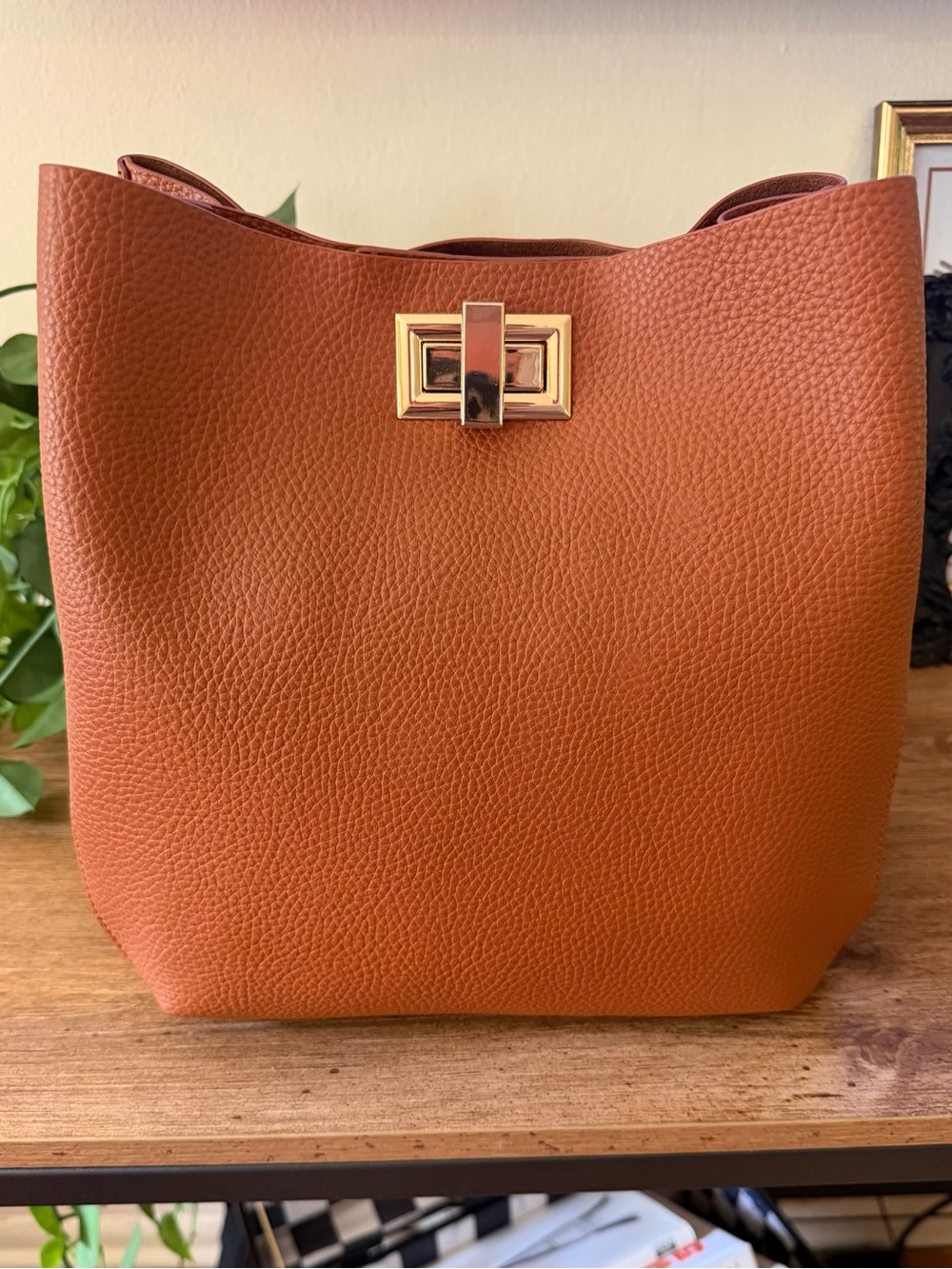 Lulus Cognac Brown Shoulder Bag NWT